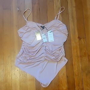 EXPRESS ROSE BODY COUTOUR COLLECTION BODYSUIT